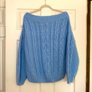 Off the shoulder sweater